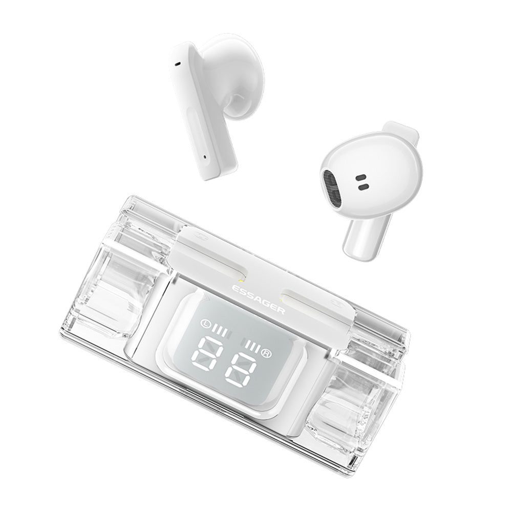 ESSAGER E90 TWS Trådløs Bluetooth 5.3 Touch-øretelefon Digital Display Stereo Musik Headset ESSAGER E90 TWS Trådløs Bluetooth 5.3 Touch-øretelefon Digital Display Stereo Musik Headset